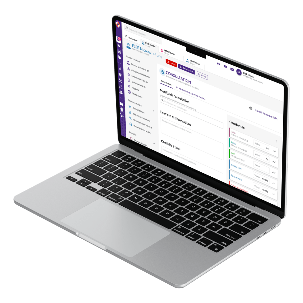Logiciel desmos pour maison de santé